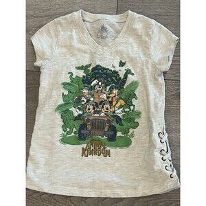 Disney Parks Animal Kingdom XS T-shirt Mickey Donald Goofy and Pluto